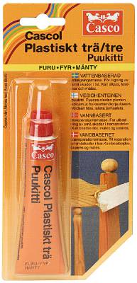 Plastiskt Trä Vattenbaserat Casco 3704, 3705, 3706, PLASTISKT TRÄ 3704 CASCO VATTENBASERAT FURU 40ML