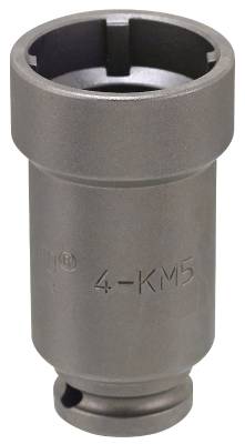 Hylsa för KM-muttrar. Med 1/2" fyrkantsfäste. Momento 4-KM, HYLSA KM 4-KM3