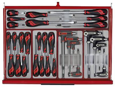 Verktygssats TengTools TKS26R753T, VERKTYGSSET 753 DELAR TENG TOOLS RÖD 26 TUM - 10