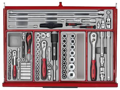 Verktygssats TengTools TKS26R753T, VERKTYGSSET 753 DELAR TENG TOOLS RÖD 26 TUM - 9