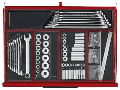 Verktygssats TengTools TKS26R753T, VERKTYGSSET 753 DELAR TENG TOOLS RÖD 26 TUM - 13