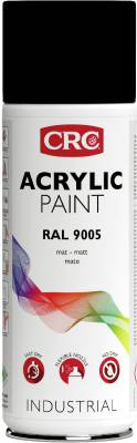 Akrylfärg Acrylic CRC, FÄRG AKRYL SVART MATT RAL 9005 CRC AE 400ML