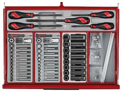 Verktygssats TengTools TKS26R1033T, VERKTYGSSET 1033 DELAR TENG TOOLS RÖD 26 TUM - 11