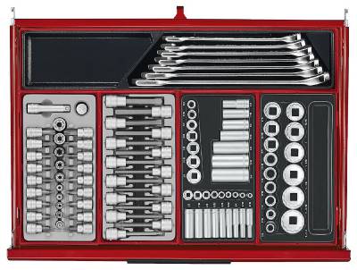 Verktygssats TengTools TKS26R1033T, VERKTYGSSET 1033 DELAR TENG TOOLS RÖD 26 TUM - 17