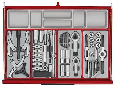 Verktygssats TengTools TKS26R1033T, VERKTYGSSET 1033 DELAR TENG TOOLS RÖD 26 TUM - 15