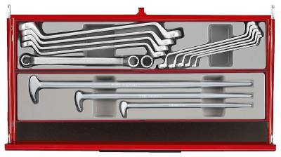 Verktygssats TengTools TKS26R1033T, VERKTYGSSET 1033 DELAR TENG TOOLS RÖD 26 TUM - 9