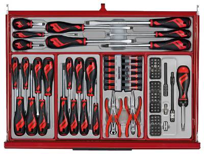 Verktygssats TengTools TKS26R1033T, VERKTYGSSET 1033 DELAR TENG TOOLS RÖD 26 TUM - 12