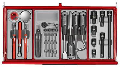 Verktygssats TengTools TKS26R1033T, VERKTYGSSET 1033 DELAR TENG TOOLS RÖD 26 TUM - 7