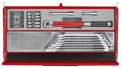Verktygssats TengTools TKS26R1033T, VERKTYGSSET 1033 DELAR TENG TOOLS RÖD 26 TUM - 6
