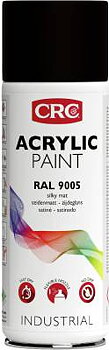 Akrylfärg Acrylic CRC, FÄRG AKRYL SVART MATT SILK RAL 9005 CRC AE 400ML