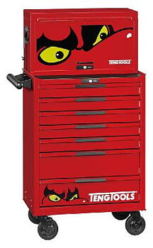 Verktygssats TengTools TKS26R418F, VERKTYGSSET 418 DELAR TENG TOOLS RÖD 26 TUM FOAM