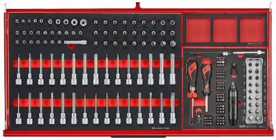 Verktygssats TengTools TKW37R637F, VERKTYGSSET 637 DELAR TENG TOOLS RÖD 37 TUM FOAM - 6