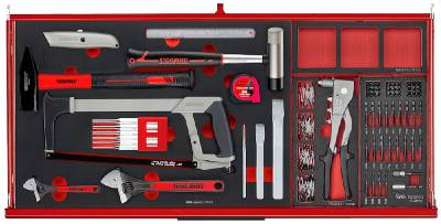 Verktygssats TengTools TKW37R637F, VERKTYGSSET 637 DELAR TENG TOOLS RÖD 37 TUM FOAM - 7