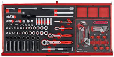 Verktygssats TengTools TKW37R637F, VERKTYGSSET 637 DELAR TENG TOOLS RÖD 37 TUM FOAM - 2