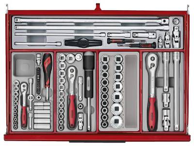 Verktygssats TengTools TKW53R615T, VERKTYGSSET 615 DELAR TENG TOOLS RÖD 53 TUM - 3