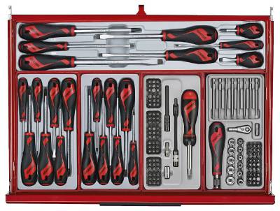 Verktygssats TengTools TKW53R615T, VERKTYGSSET 615 DELAR TENG TOOLS RÖD 53 TUM - 7