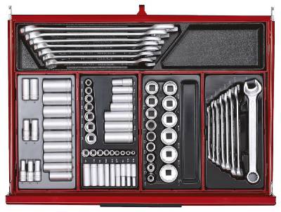 Verktygssats TengTools TKW53R615T, VERKTYGSSET 615 DELAR TENG TOOLS RÖD 53 TUM - 6