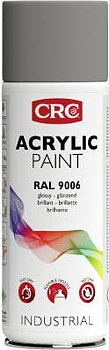 Akrylfärg Acrylic CRC, FÄRG AKRYL VIT METALIC ALUMINIUM RAL 9006 CRC AE 400ML