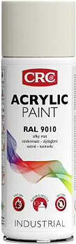 Akrylfärg Acrylic CRC, FÄRG AKRYL VIT MATT RAL 9010 CRC AE 400ML