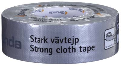 Vävtejp Stark Grunda, VÄVTEJP GRUNDA STARK SILVER 50MMX50M - 2