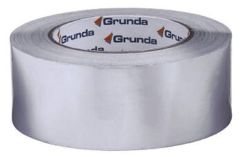 Aluminiumtejp Grunda, ALUMINIUMTEJP GRUNDA MED SKYDDSPAPPER 50MMX50M