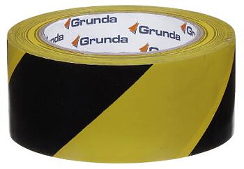 Varningstejp Grunda, VARNINGSTEJP GRUNDA GULSVART 50MMX33M