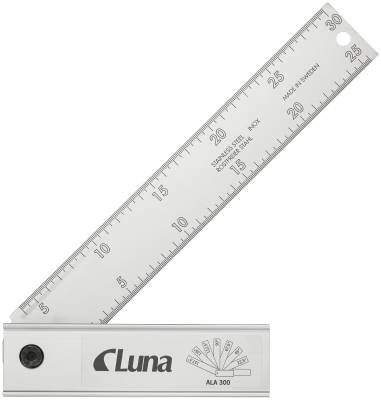 Ställbar vinkelhake aluminium Luna, VINKELHAKE STÄLLBAR ALA 300 LUNA - 2