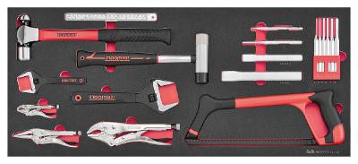 Verktygssats TengTools TKW37R525FC, VERKTYGSSET 525 DELAR TENG TOOLS RÖD 37 TUM FOAM SITE HD - 7