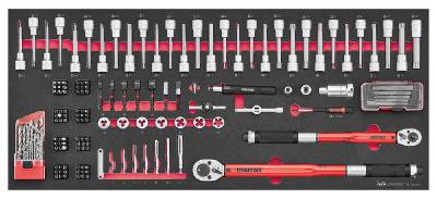 Verktygssats TengTools TKW37R525FC, VERKTYGSSET 525 DELAR TENG TOOLS RÖD 37 TUM FOAM SITE HD - 4