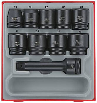16 delars Krafthylssats med 3/4''-fyrkantsfäste Teng Tools TTD9416, KRAFTHYLSSATS 3/4 16 DELAR
