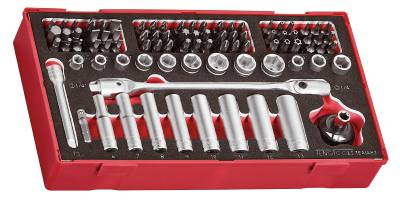 87 delars Bits & Hylssats Teng Tools TEA1487, BITS & HYLSSATS EVA 87 DELAR TEA1487