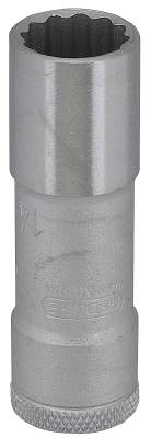 Hylsa. Med 3/8" fyrkantsfäste. Gedore D 30 L, HYLSA D30L-19 MM