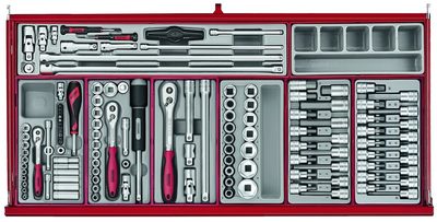 Verktygsset röd 205 delar - TengTools - 2