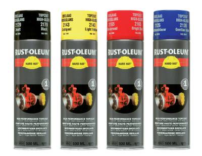 Sprayfärg Rust-Oleum Hard Hat, SPRAYFÄRG HARD HAT 2184 RUST-OLEUM STÅLGRÅ 500ML