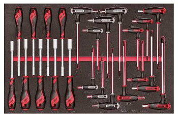 23 delars Verktygssats Teng Tools TTEX23N, SKRUVMEJSELSATS EVA 23 DELAR TTEX23N