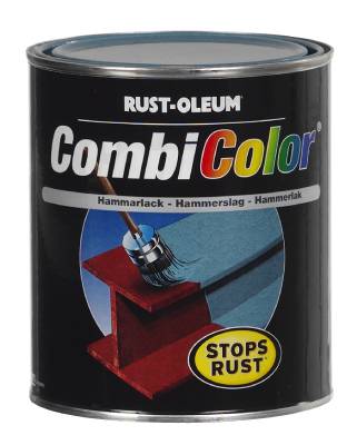 Hammarlack Rust-Oleum CombiColor 2=1 Hammertone, HAMMARLACK 7338 COMBICOLOR RUST-OLEUM MÖRKGRÖN 0,75L