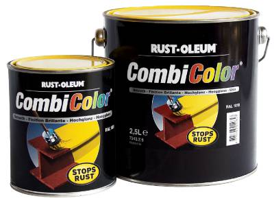Rostskyddsfärg Rust-Oleum CombiColor 2=1, ROSTSKYDDSFÄRG 7379 COMBICOLOR RUST-OLEUM SVART RAL90050,25L - 2