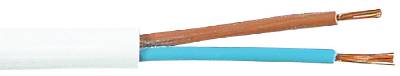 Inst.kabel skk 2x0,75 vit 10 m - Malmberg