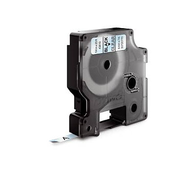 Industrimärkband Dymo, MÄRKBAND DYMO D1 6MMx7M SVART/KLAR
