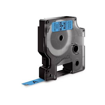 Industrimärkband Dymo, MÄRKBAND DYMO D1 9MMx7M SVART/BLÅ