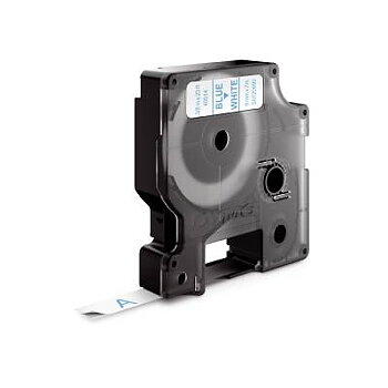 Industrimärkband Dymo, MÄRKBAND DYMO D1 9MMx7M BLÅ/VIT