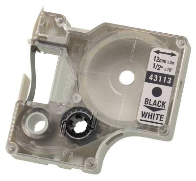 Industrimärkband Dymo, MÄRKBAND DYMO D1 19MMx7M RÖD/VIT - 2