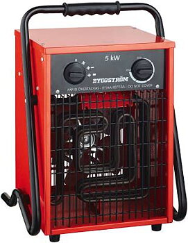 Byggvärmefläkt 5 kw 400 v IP24 - Bygg-str