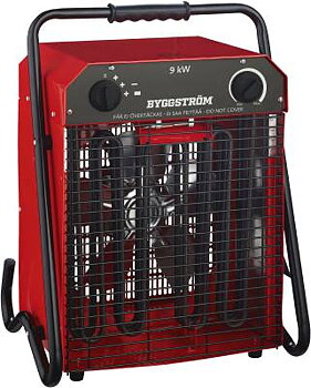 Byggvärmefläkt 9 kw 400 v IP24 - Bygg-str