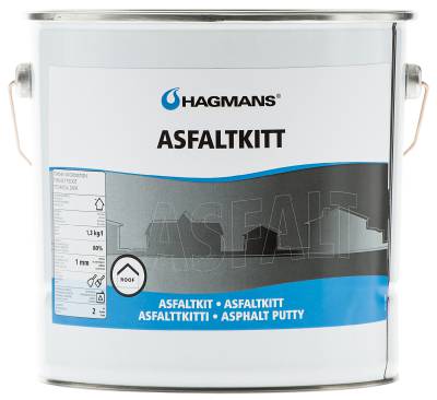 Asfaltkitt Hagmans, ASFALTKITT 55003 HAGMANS 6KG - 3