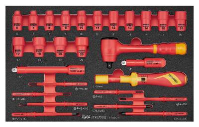 Verktygssats Teng Tools TEFXV27 1000&nbsp;V, VERKTYGSSATS 1000V TEFXV27 EVA 27 DELAR