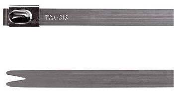 Buntband syrafast stål Hellermann, BUNTBAND HELLERMANN MBT8S STÅL 201X4,6MM