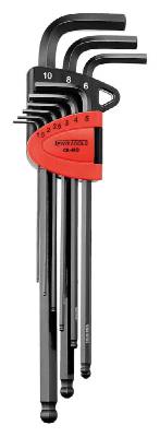 Sexkantnycklar, extra långa med kulspets, i sats Teng Tools 1499MML, SEXKANTNYCKELSATS EXTRA LÅNG 1,5-10MM