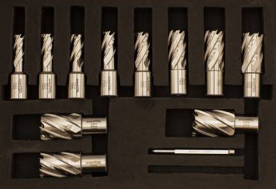 Kärnborrsats Turbo Steel HSS 1'', KÄRNBORR SET TURBO STEEL 12-26MM 1'' HSS - 2