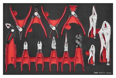 Tångsats (13 delar) Teng Tools TTEMB13Q, TÅNGSATS FOAM 13 DELAR